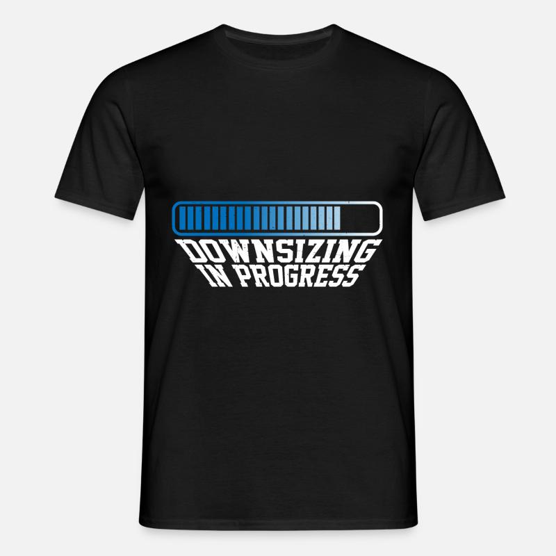 Downsizing In Progress 21 - Männer T-Shirt - Schwarz