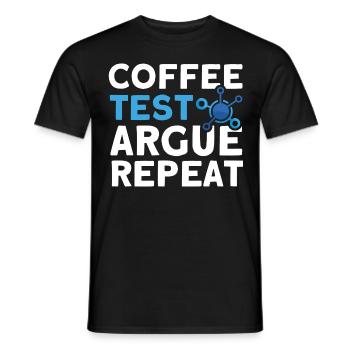 QA Engineer QA Tester Software Tester - Men's T-Shirt - black - Front - AI Model Male 178 light (178cm)