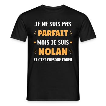 nolan - T-shirt homme - noir - Devant - AI Model Male 178 light (178cm)