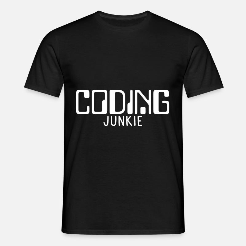 Coding Junkie 4 - Männer T-Shirt - Schwarz