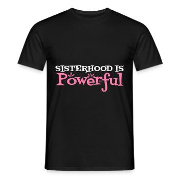 Sisterhood Is Powerful 31 - Men's T-Shirt - black - Front - AI Model Male 178 light (178cm)