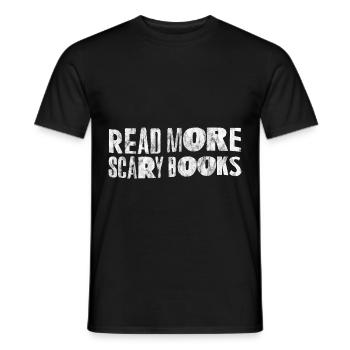Lire la suite Livres effrayants 3 - T-shirt homme - noir - Devant - AI Model Male 178 light (178cm)