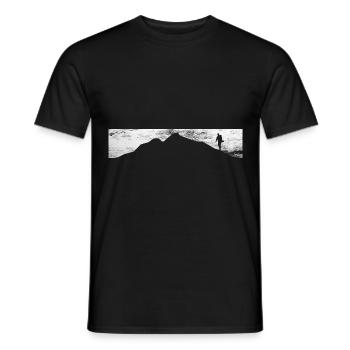 Montagne - Randonneurs - (7) - T-shirt homme - noir - Devant - AI Model Male 178 light (178cm)