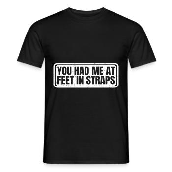 Tu m’avais aux pieds dans les sangles 12 - T-shirt homme - noir - Devant - AI Model Male 178 light (178cm)