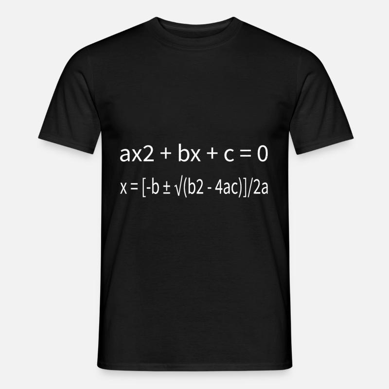 Quadratic Formula For Math Class 11 - Männer T-Shirt - Schwarz