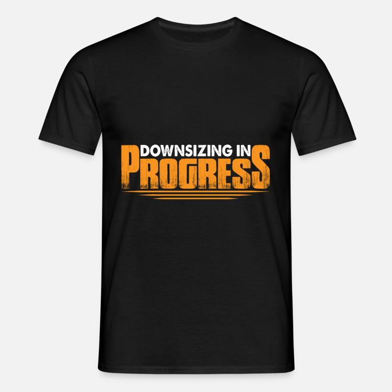 Downsizing In Progress 22 - Männer T-Shirt - Schwarz