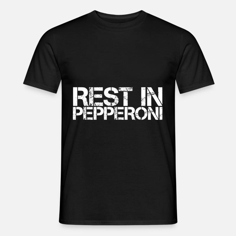 Rest In Pepperoni 3 - Männer T-Shirt - Schwarz