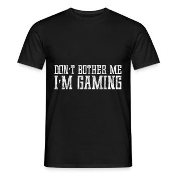 Don't Bother Me I'm Gaming 5 - Männer T-Shirt - Schwarz - Vorne - AI Model Male 178 light (178cm)