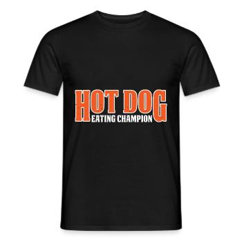 Champion de la consommation de hot-dogs 11 - T-shirt homme - noir - Devant - AI Model Male 178 light (178cm)