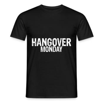 Hangover Monday 3 - Men's T-Shirt - black - Front - AI Model Male 178 light (178cm)