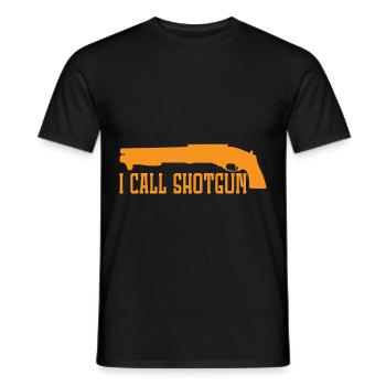 I Call Shotgun 8 - Men's T-Shirt - black - Front - AI Model Male 178 light (178cm)