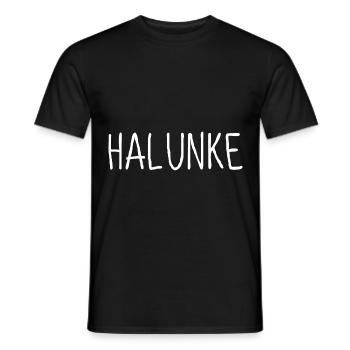Halunke - Männer T-Shirt - Schwarz - Vorne - AI Model Male 178 light (178cm)