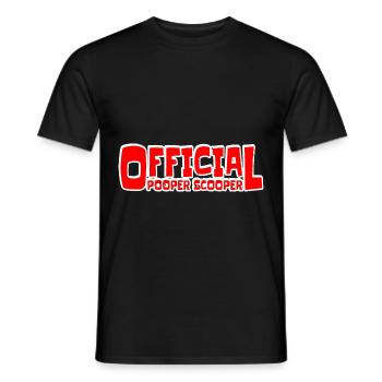 Official Pooper Scooper 15 - Männer T-Shirt - Schwarz - Vorne - AI Model Male 178 light (178cm)