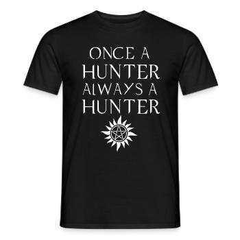 CHASSEUR, CADEAU - T-shirt homme - noir - Devant - AI Model Male 178 light (178cm)