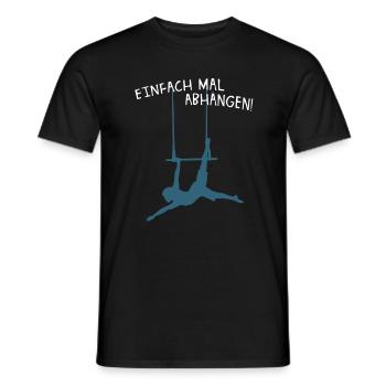 Einfach Abhängen Luft-Artistik Humor Trapez Engel - Männer T-Shirt - Schwarz - Vorne - AI Model Male 178 light (178cm)