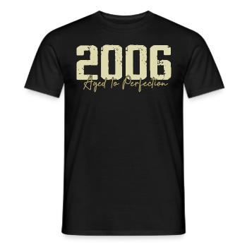 Original 2006 Rétro 2006 Cadeau d’anniversaire 2006 - T-shirt homme - noir - Devant - AI Model Male 178 light (178cm)