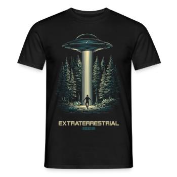 Extraterrestrial - Men's T-Shirt - black - Front - AI Model Male 178 light (178cm)
