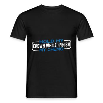 Tenez ma couronne pendant que je termine ma chimio 41 - T-shirt homme - noir - Devant - AI Model Male 178 light (178cm)
