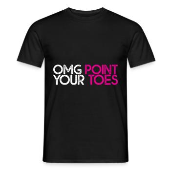 Omg Point Your Toes 7 - Männer T-Shirt - Schwarz - Vorne - AI Model Male 178 light (178cm)