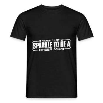 Il faut beaucoup d’éclat pour être une maman de joie 4 - T-shirt homme - noir - Devant - AI Model Male 178 light (178cm)