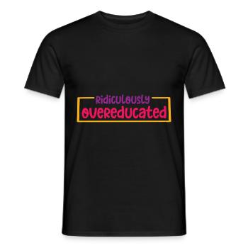 Ridiculement suréduqué 2 - T-shirt homme - noir - Devant - AI Model Male 178 light (178cm)