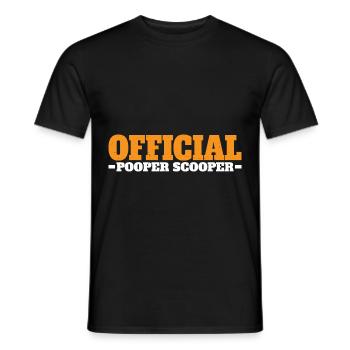 Official Pooper Scooper 33 - Männer T-Shirt - Schwarz - Vorne - AI Model Male 178 light (178cm)