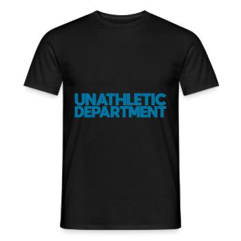 Unathletic Department - Männer T-Shirt - Schwarz - Vorne - AI Model Male 178 light (178cm)
