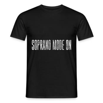 Soprano Mode On 3 - Men's T-Shirt - black - Front - AI Model Male 178 light (178cm)