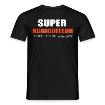 Super Agriculteur - T-shirt homme - noir - Devant - AI Model Male 178 light (178cm)