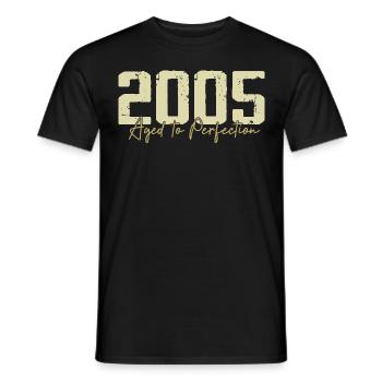 Original 2005 Rétro 2005 Cadeau d’anniversaire 2005 - T-shirt homme - noir - Devant - AI Model Male 178 light (178cm)