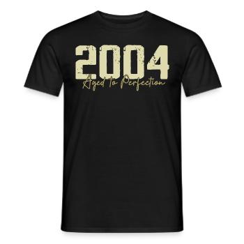 Original 2004 Rétro 2004 Cadeau d’anniversaire 2004 - T-shirt homme - noir - Devant - AI Model Male 178 light (178cm)