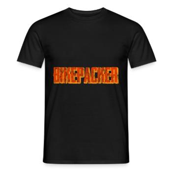 Bikepacker 3 - T-shirt homme - noir - Devant - AI Model Male 178 light (178cm)