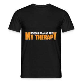 Les drames coréens sont ma thérapie 7 - T-shirt homme - noir - Devant - AI Model Male 178 light (178cm)