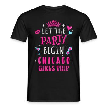 Girls Trip Chicago, que la fête commence - T-shirt homme - noir - Devant - AI Model Male 178 light (178cm)