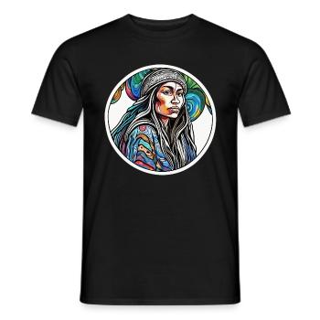 Indigena - T-shirt homme - noir - Devant - AI Model Male 178 light (178cm)