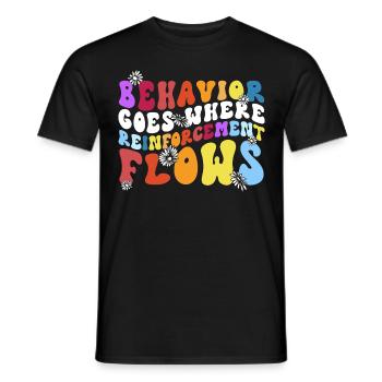 Aba therapist Behavior analyst Psychologist - Men's T-Shirt - black - Front - AI Model Male 178 light (178cm)