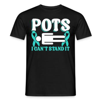 Dysautonomia Awareness Chronic Disease - Men's T-Shirt - black - Front - AI Model Male 178 light (178cm)