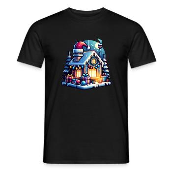Noël laid gemütliche weihnachten - T-shirt homme - noir - Devant - AI Model Male 178 light (178cm)