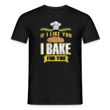 Backwaren Bäcker - Männer T-Shirt - Schwarz - Vorne - AI Model Male 178 light (178cm)