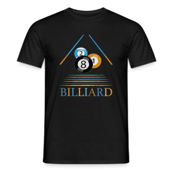 Billard billard snooker queue billiard 8-Ball - T-shirt homme - noir - Devant - AI Model Male 178 light (178cm)