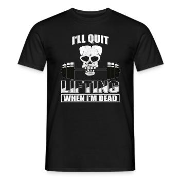 Weight Training Fitness Lift - Men's T-Shirt - black - Front - AI Model Male 178 light (178cm)