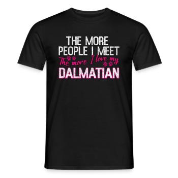 Dalmatiner - Männer T-Shirt - Schwarz - Vorne - AI Model Male 178 light (178cm)