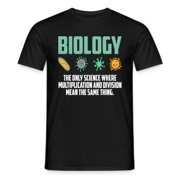 Wissenschaft Biologie Biologe biologisch Lehrer - Männer T-Shirt - Schwarz - Vorne - AI Model Male 178 light (178cm)
