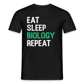 biology - Men's T-Shirt - black - Front - AI Model Male 178 light (178cm)