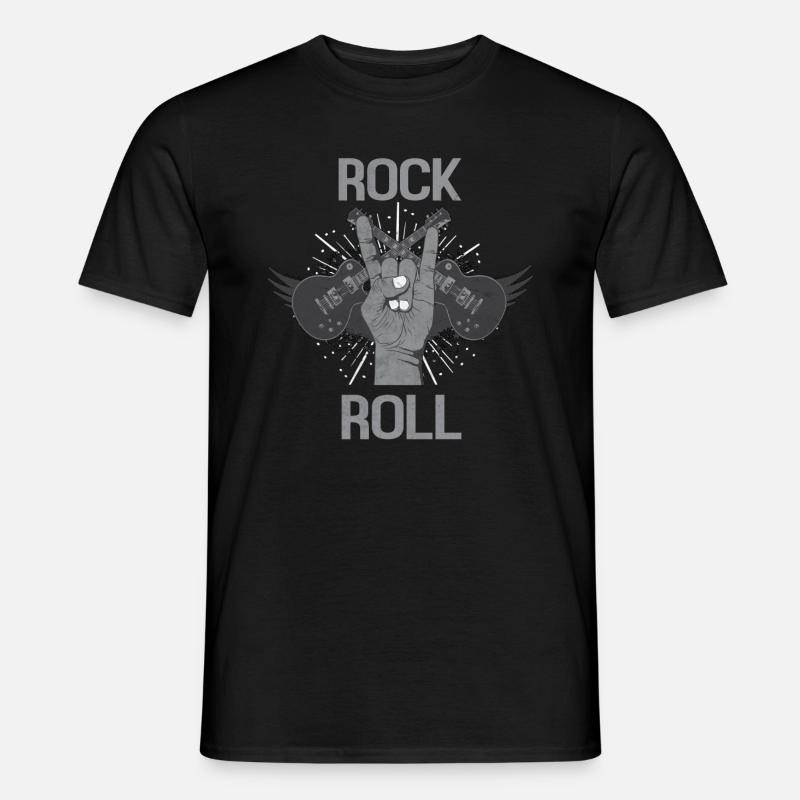 Rock 'n' Roll - Männer T-Shirt - Schwarz
