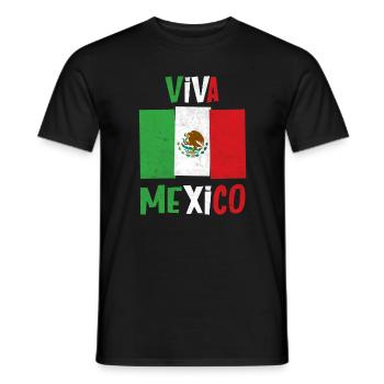 Drapeau mexicain pays mexicain mexique nation - T-shirt homme - noir - Devant - AI Model Male 178 light (178cm)