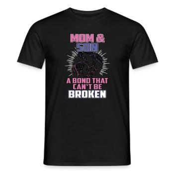 Mutter und Sohn - Männer T-Shirt - Schwarz - Vorne - AI Model Male 178 light (178cm)
