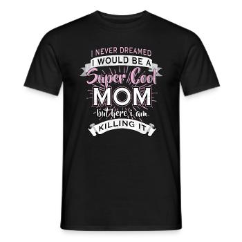 Best mom mom - Men's T-Shirt - black - Front - AI Model Male 178 light (178cm)