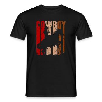 cow-boy - T-shirt homme - noir - Devant - AI Model Male 178 light (178cm)
