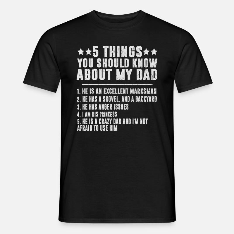 Pappas elskede far og datter far søde far - T-shirt herr - svart